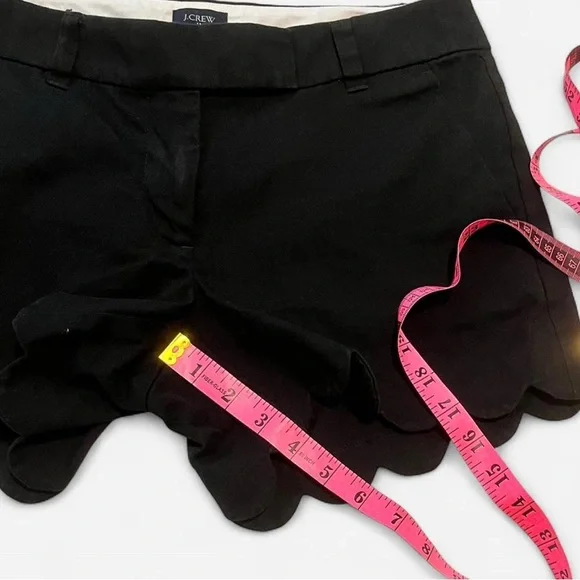 J. Crew Scalloped Chino Shorts Mid Rise Preppy Old Money Classic Summer Cotton - Picture 4 of 7